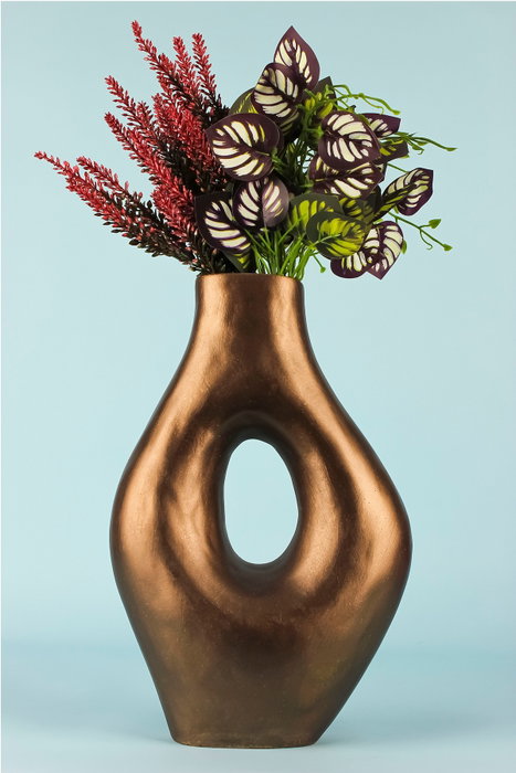 Aberto Design Maceta Decorativa BK003 Marrón